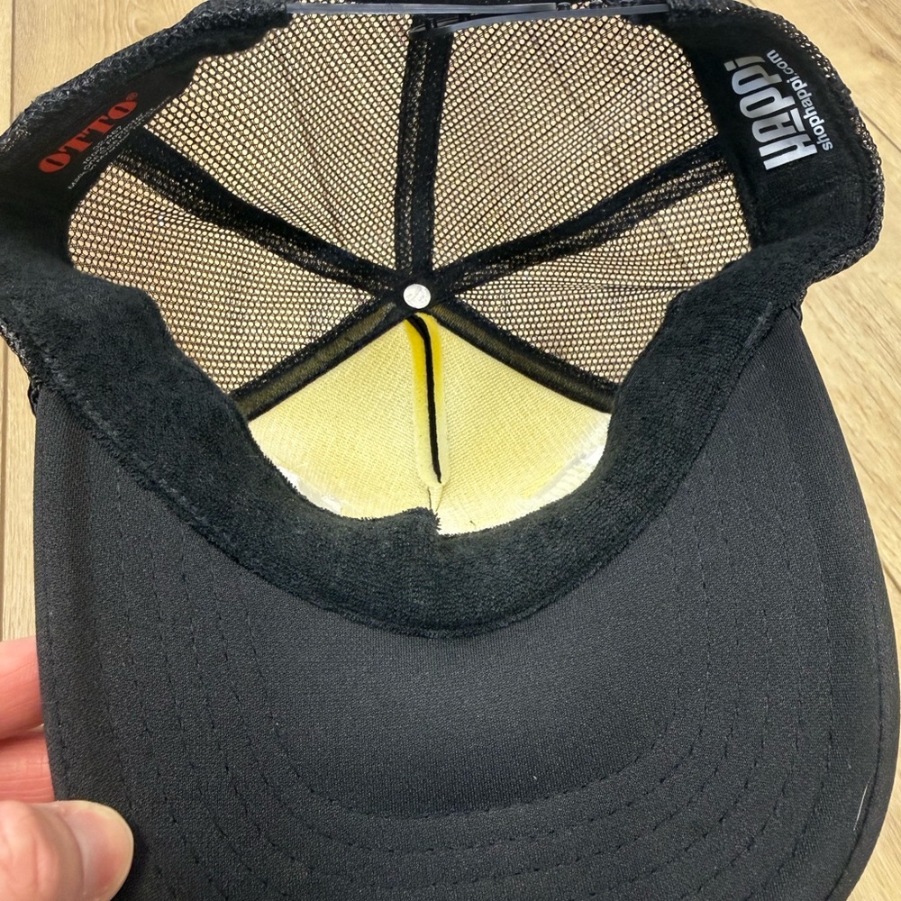 Johnny Cash Otto Trucker Black Hat Embroidery One Size Adjustable - Picture 6 of 8